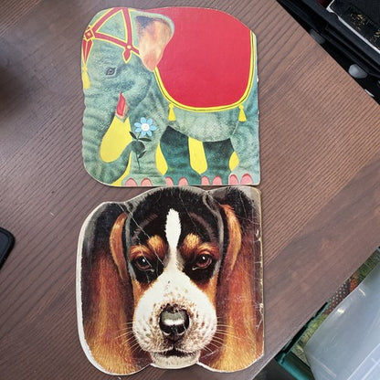 2x Golden Pleasure Books: The Elephant Book, The Dog Book - 1965/1966