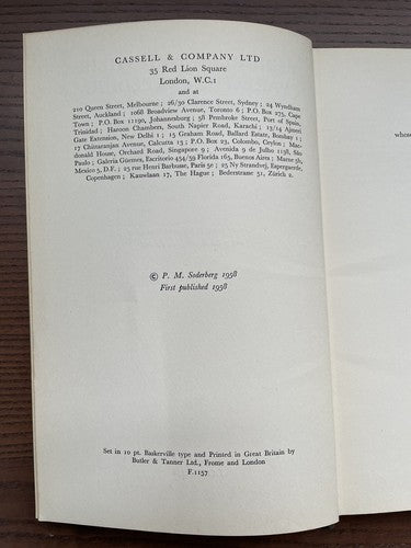Pedigree Cats, Their Varieties, Breeding and Exhibition, P. M. Soderberg, 1958