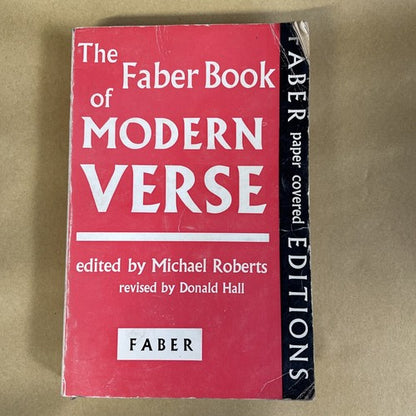 The Faber Book Of Modern Verse(Paperback Book)Michael Robbins-1965-Acceptable