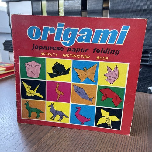 Origami Japanese paper folding Activity instruction Book - 12 shapes 