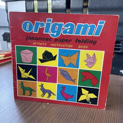 Origami Japanese paper folding Activity instruction Book - 12 shapes 