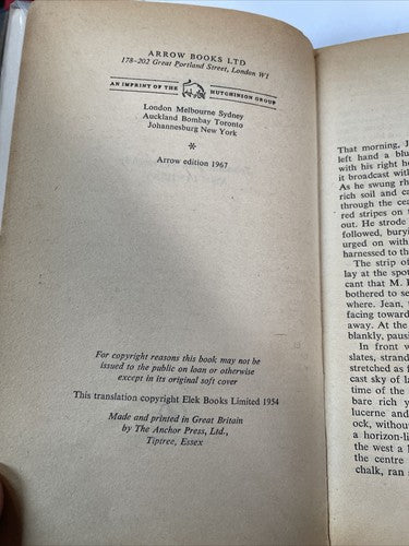 Emile Zola - Earth, 1967 (Arrow Books)