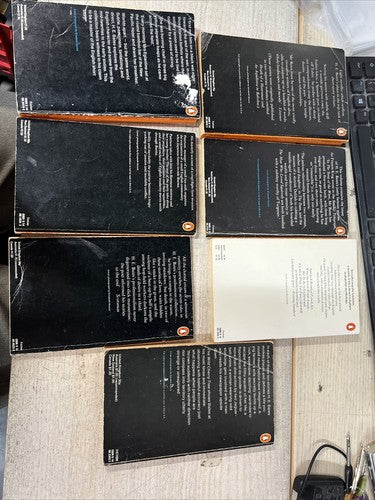 7x H E Bates Penguin Classics Vintage ORANGE Book Bundle Set