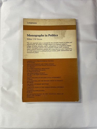 J B Sanderson - An Interpretation Of The Political Ideas Of Marx and Engels 1969