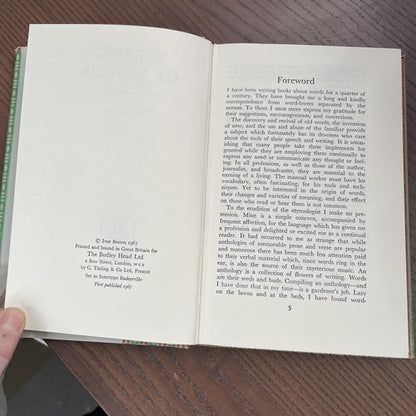A Ring of Words, Ivor Brown - 1967, Ex Libris