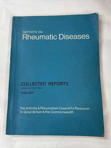 Reports on Rheumatic Diseases Clifford Hawkins, H L F Curry (eds) 1959-1971