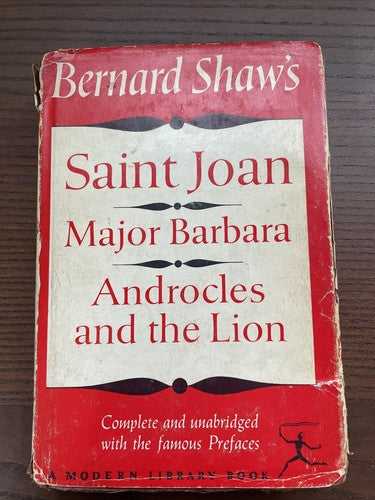 BERNARD SHAW'S SAINT JOAN, MAJOR BARBARA, ANDROCLES AND THE LION 1956 (MODERN LI