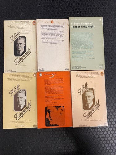 6x F. Scott Fitzgerald Penguin Classics Vintage Book Bundle Set
