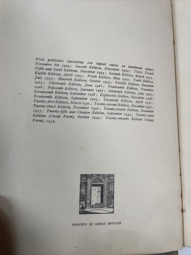 When We Were Very Young by A. A. Milne (Hardcover, 1934)