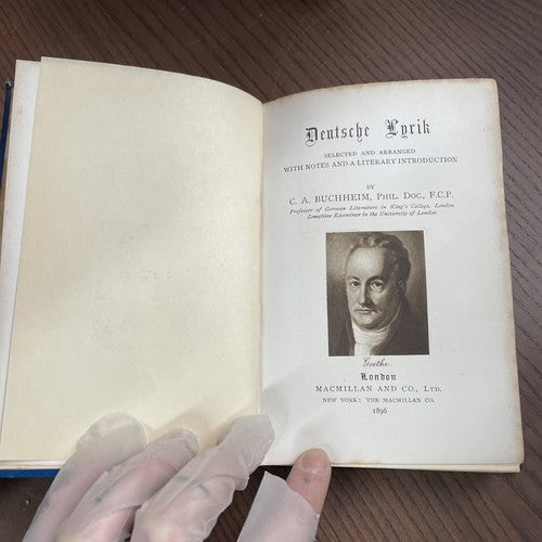 Deutsche Lyrik, C A Buchheim - Golden Treasury Series, Macmillan 1896