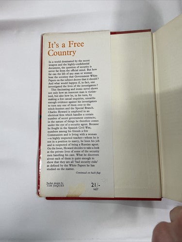 It's a Free Country, Leonard Brain (1965) Hardcover with Dustjacket