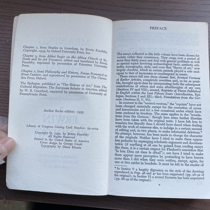 Meaning in the Visual Arts, E. Panofsky - Doubleday Aanchor 1955 Paperback