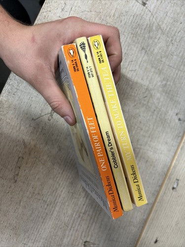 3x Monica Dickens Penguin Classics Vintage ORANGE Book Bundle Set