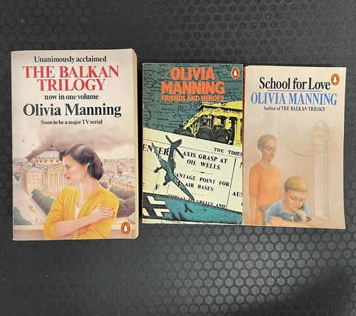 3x Olivia Manning Penguin Classics Vintage ORANGE Book Bundle Set
