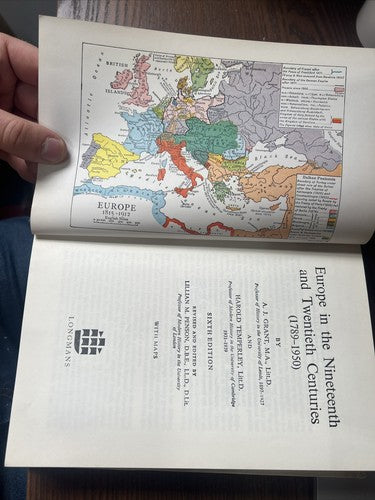 Europe in the Nineteenth &Twentieth Century 1789-1950 - A J Grant H Tempe 1969