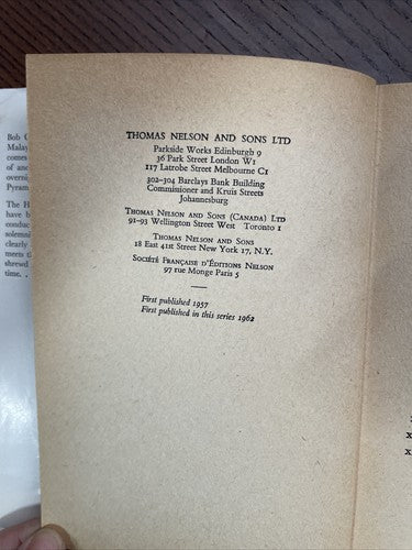 Corrigan and the Tomb of Opi, R B Maddock, 1962 Thomas Nelson and Sons LTD