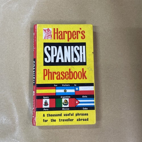 Harper’s Spanish Phrasebook, 1963 - pocket size