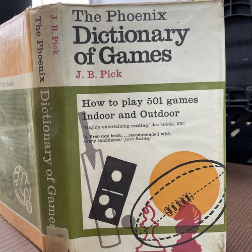 The Phoenix Dictionary of Games (J.B.Pick - 1967 Phoenix House) Ex library