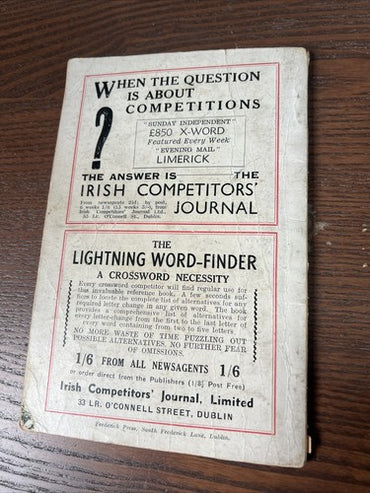 Question Time, Joe Linnane, Pillar Dublin, 1944