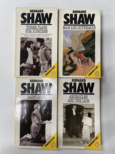 4x Bernard Shaw Penguin Vintage Book Bundle