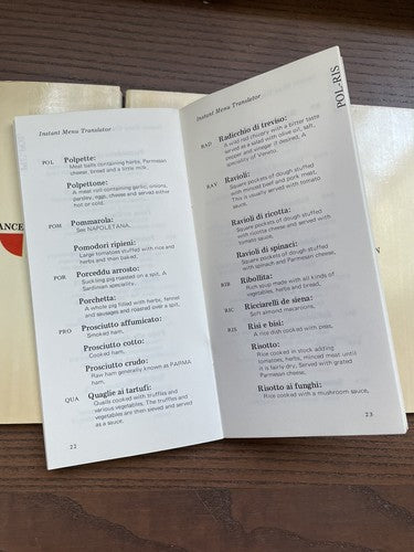 The Pocket Gourmet Instant Menu Translator: France, Italy, Germany, Spain 