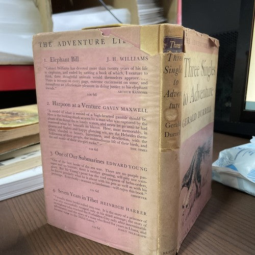 Three Singles To Adventure, Gerald Durrell - 1958 The Adventure Library