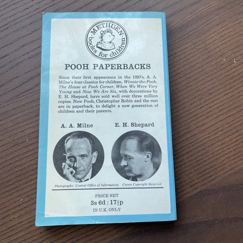 The House at Pooh Corner (A.A. Milne - 1970, Methuen)