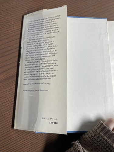 Daily Life in Ancient India, J. Auboyer - 1965 First Uk Edition Weidenfeld