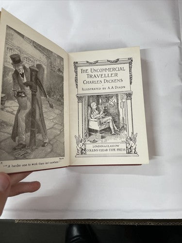 The Uncommercial Traveller by Charles Dickens c1900 Collins illustrated