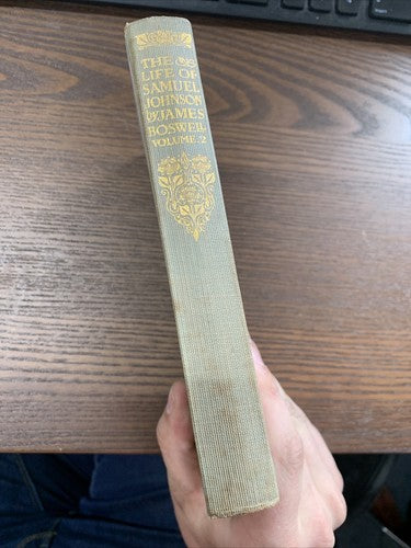 THE LIFE OF SAMUEL JOHNSON VOL II 1776-1784 JAMES BOSWELL 1927