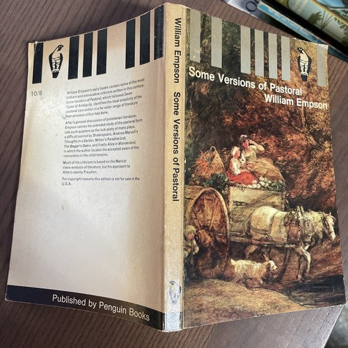 Some Versions of Pastoral by William Empson - Penguin 1966