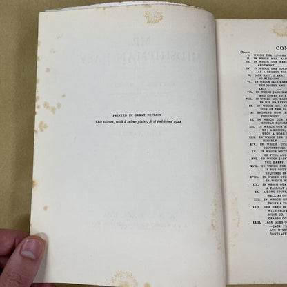 Mr. Midshipman Easy, Captain F. Marryat (1921) A and C. Black Ltd, HB dustjacket