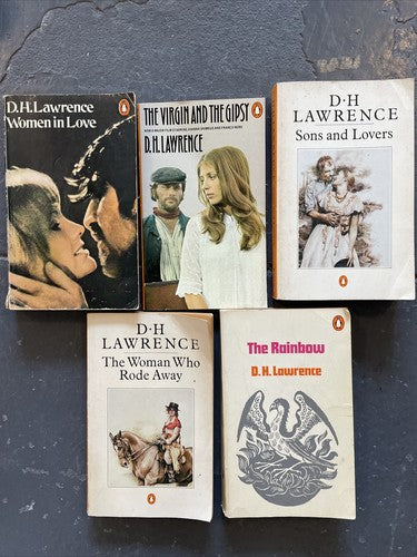 5x D.H. Lawrence Penguin Classic Orange Vintage Book Bundle DH Lawrence D H