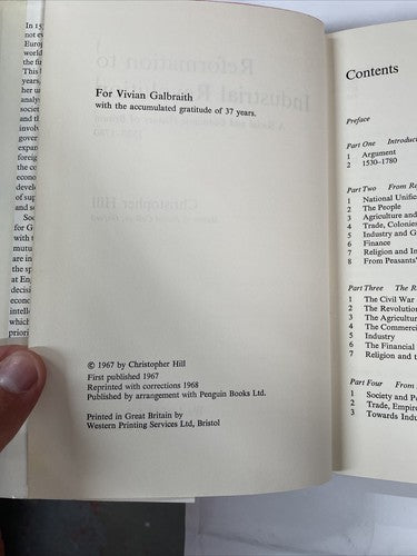 Christopher Hill - Reformation To Industrial Revolution 1530/1780, (1968)
