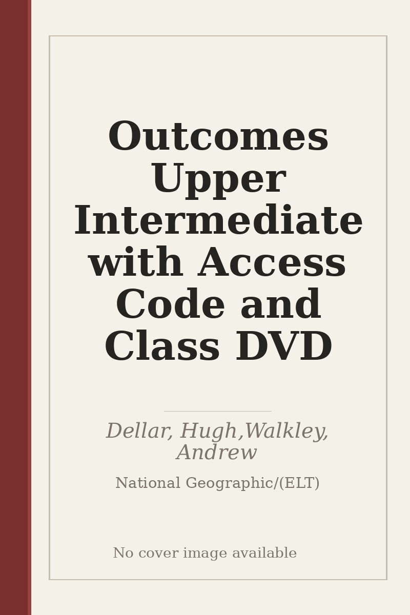 Outcomes Upper Intermediate with Access Code and Class DVD - no cover image available