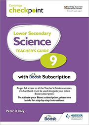 Cambridge Checkpoint Lower Secondary Science Teacher's Guide 9 with Boost Subscription Booklet: Third Edition