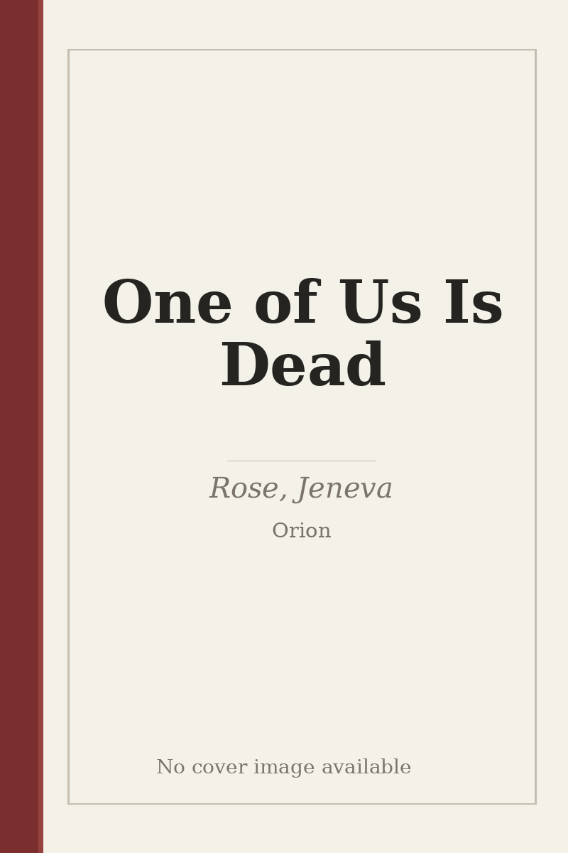 One of Us Is Dead - no cover image available