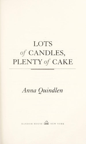 Lots of Candles, Plenty of Cake