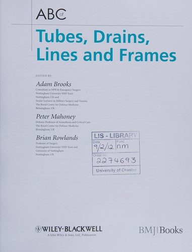 ABC of Tubes, Drains, Lines and Frames (ABC Series)