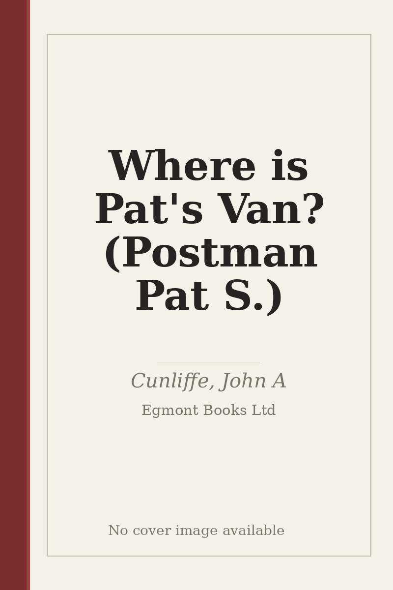 Where is Pat's Van? (Postman Pat S.) - no cover image available