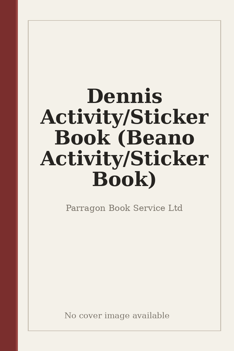 Dennis Activity/Sticker Book (Beano Activity/Sticker Book) - no cover image available