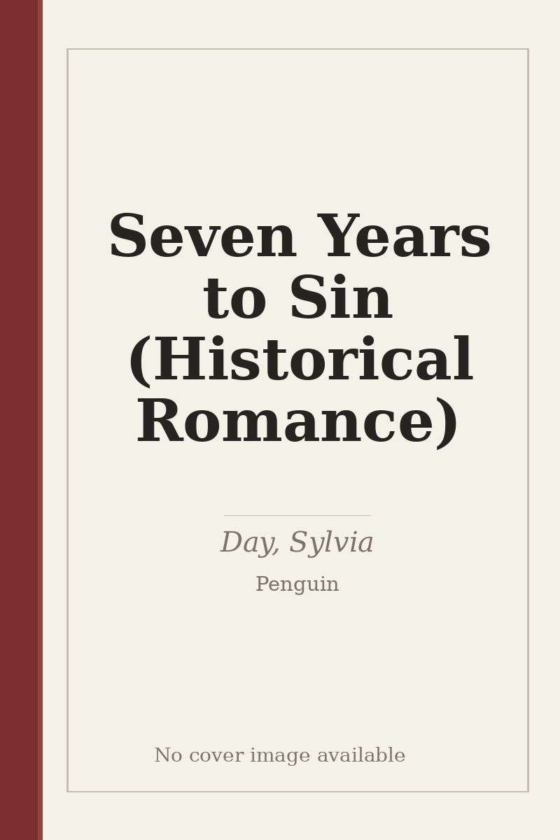 Seven Years to Sin (Historical Romance) - no cover image available