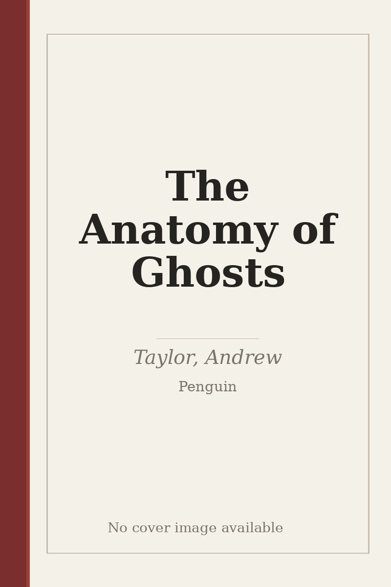 The Anatomy of Ghosts - no cover image available