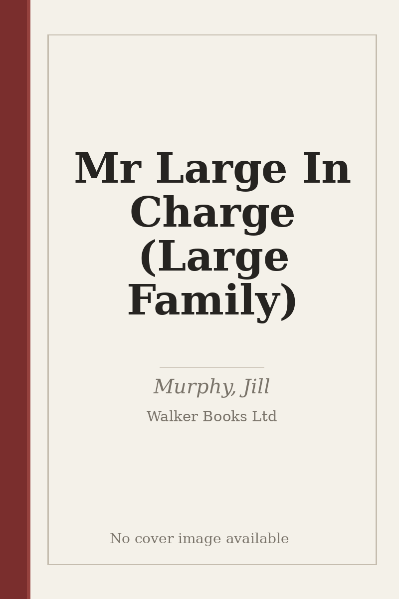 Mr Large In Charge (Large Family) - no cover image available