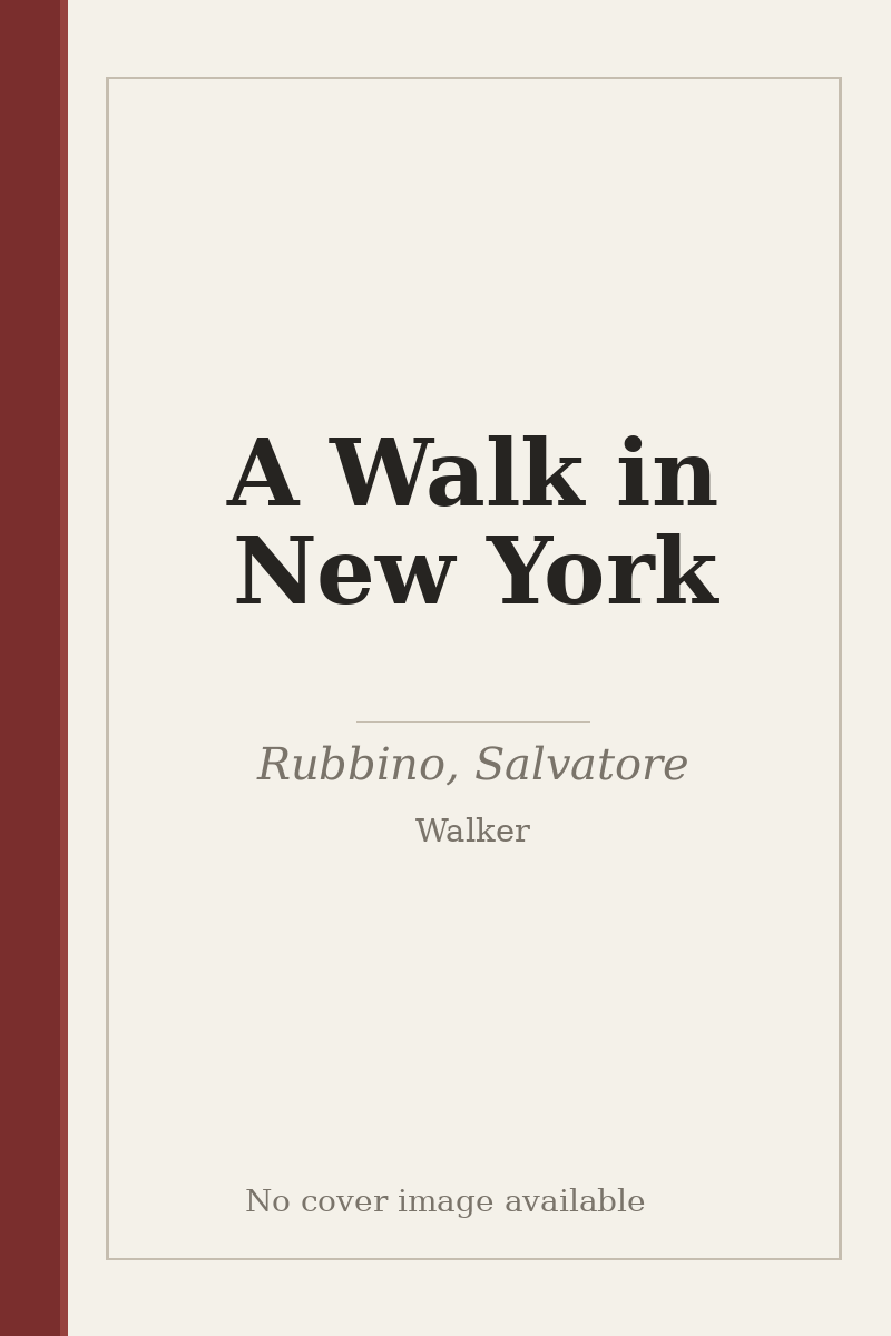 A Walk in New York - no cover image available