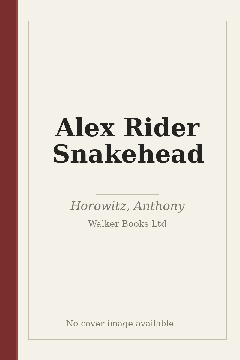 Alex Rider Snakehead - no cover image available