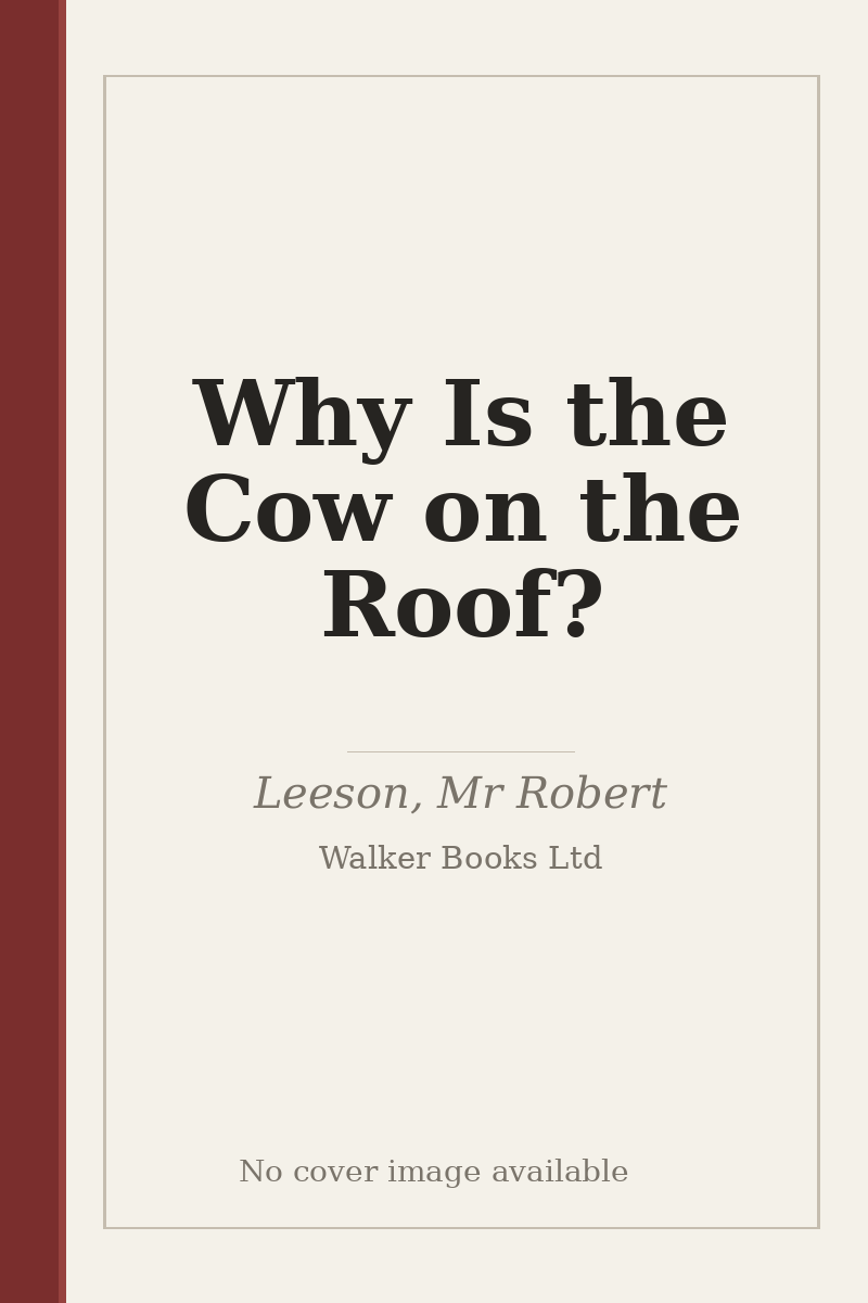 Why Is the Cow on the Roof? - no cover image available
