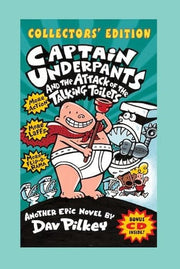 Captain Underpants and the Attack of the Talking Toilets (Captain Underpants) with bonus audio cd