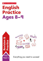 English practice book for ages 8-9 (Year 4). Perfect for Home Learning. (100 Practice Activities)