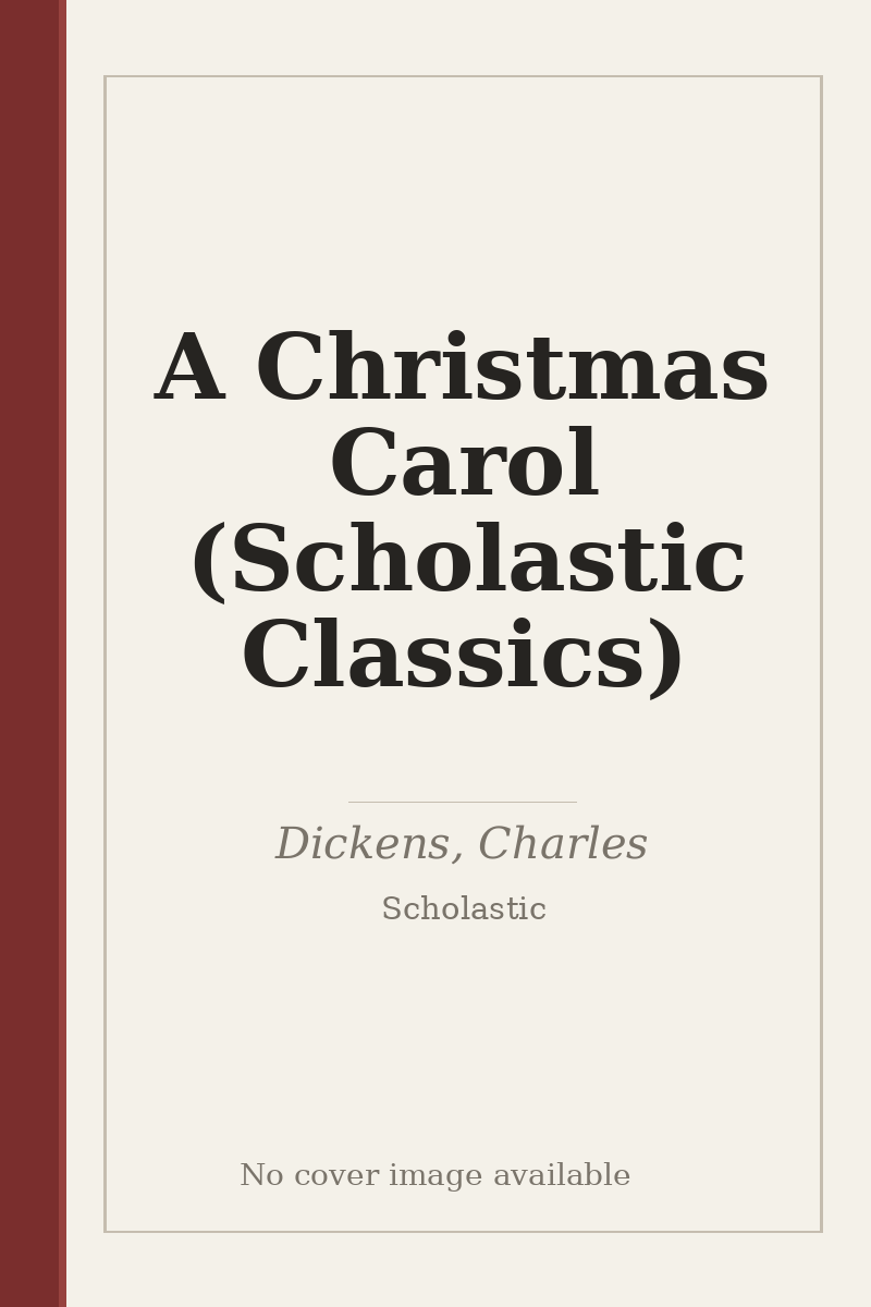 A Christmas Carol (Scholastic Classics) - no cover image available